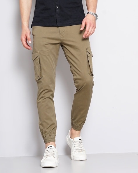 Buy FUGAZEE Men Black Relaxed Loose Fit Cargos Trousers  Trousers for Men  18019538  Myntra