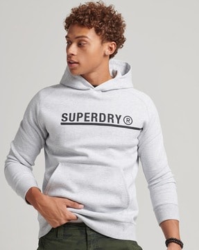 Men's Superdry Grey Hooded Sweatshirtsandhoodies