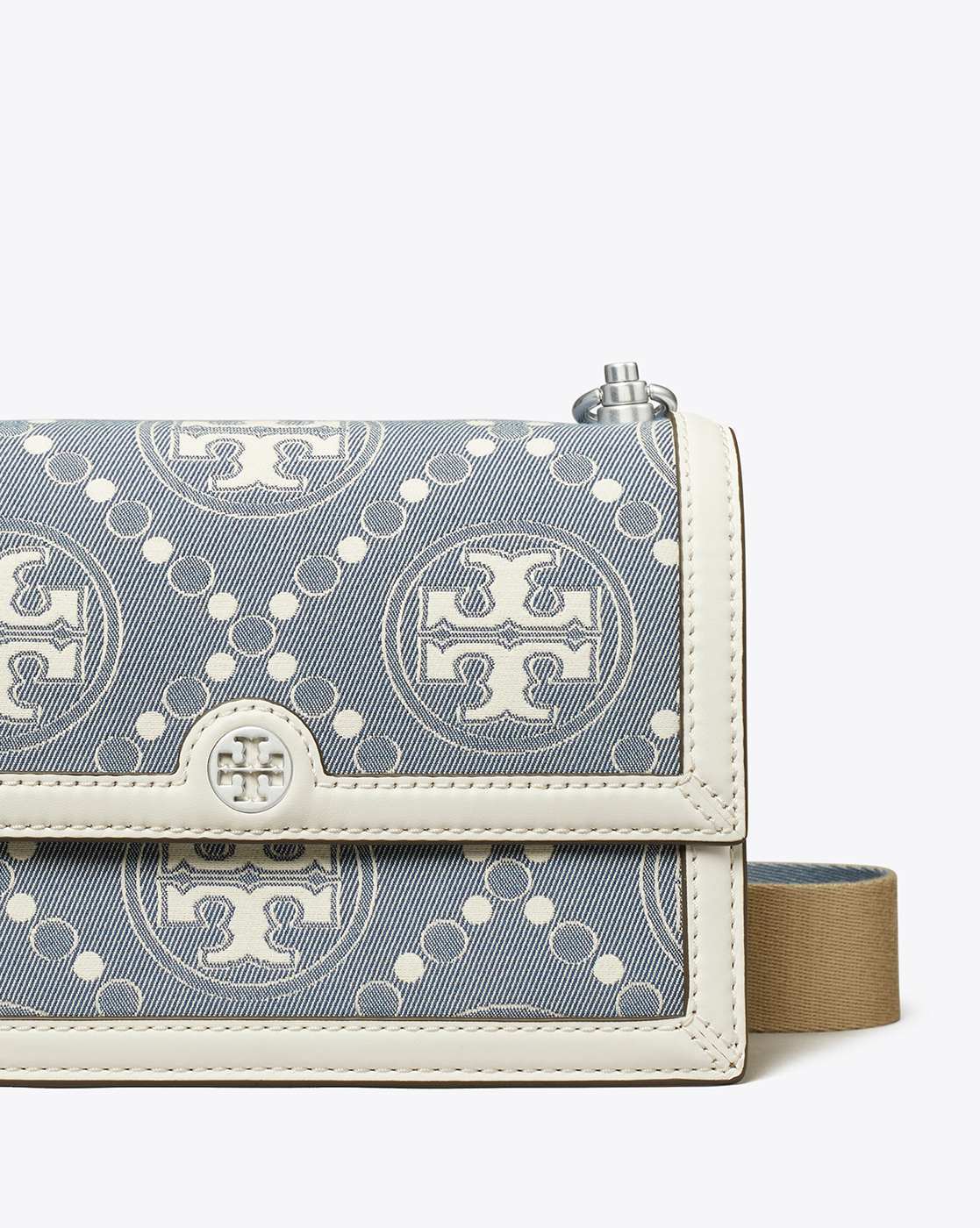 Buy Tory Burch Small T Monogram Denim Shoulder Bag