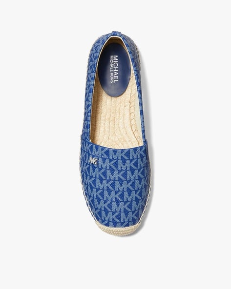 Buy Michael Kors Kendrick Slip-On Espadrilles | Blue Color Women | AJIO LUXE