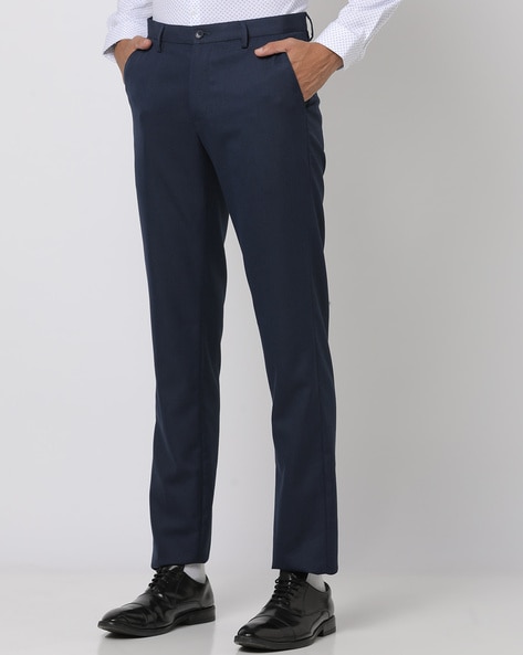 Buy Black Trousers & Pants for Men by NETPLAY Online