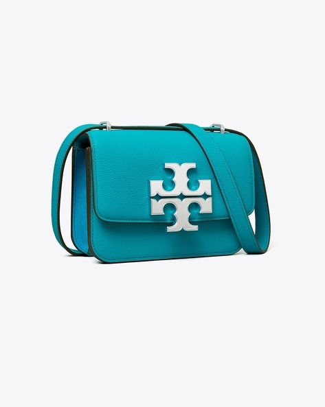 Tory Burch Eleanor Small Leather Shoulder Bag in Blue