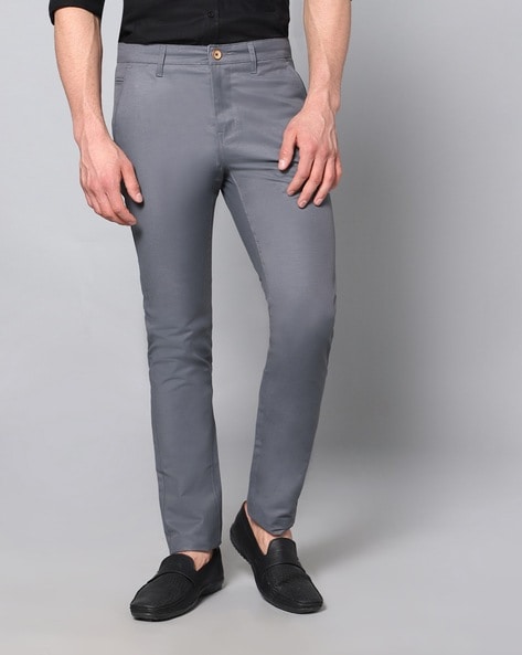 Buy Men Grey Mid Wash Slim Tapered Jeans Online  717923  Peter England