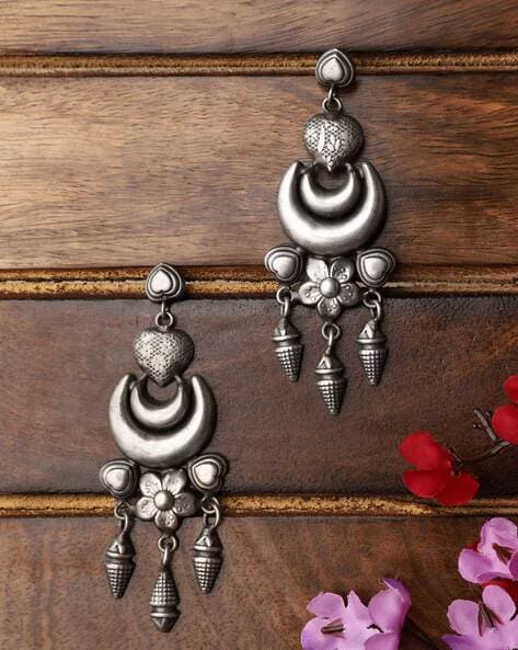 Tribal Silver Patang Earring – SILBERUH