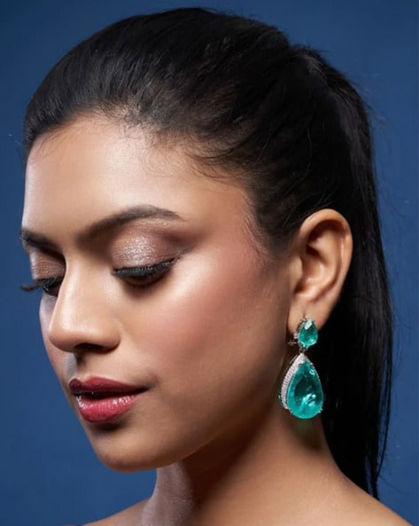 Amazon.com: Teal Blue Prom Earrings