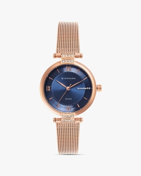 Buy Giordano Dancing Diamonds Collection Rose Gold Analogue Watch for Women  with Rose Gold Dial and Metal Strap Ladies Wrist Watch GZ-60021-22 at  Amazon.in