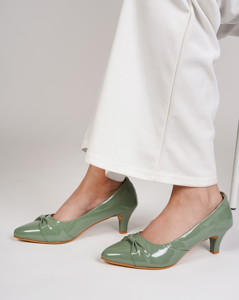 Buy Green Heeled Shoes for Women by SCENTRA Online Ajio