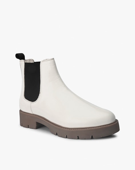 White chelsea boots on sale womens