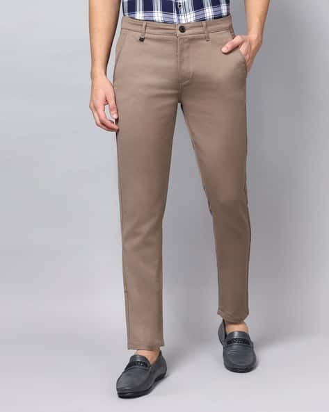 Tapered Fit Flat-Front Trousers