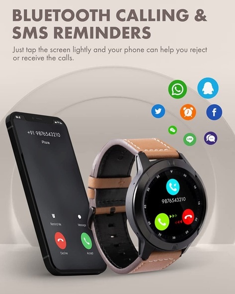 GIORDANO Brown & Black Solid Smart Watch GT03-BR Price in India, Full  Specifications & Offers | DTashion.com