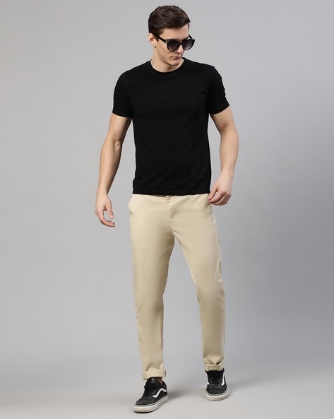 Pin by Aswin Vincent on Fashion-Men | Black shirt, Khaki pants, Shirts