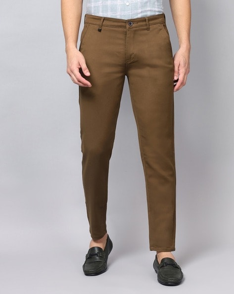 Slim Fit Men's light green & brown Trousers Pant Combo Sets | Men's Formal  Pants for