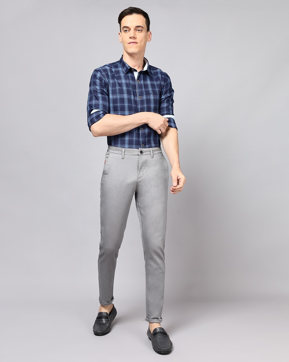 Grey Mens Dress Pants and Slacks | Haggar