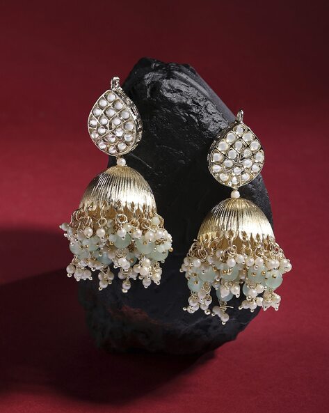Zaveri Pearls Gold Tone Kundan & Pearls Crescent Dangle Earring For  Women-ZPFK13978 : Amazon.in: Fashion