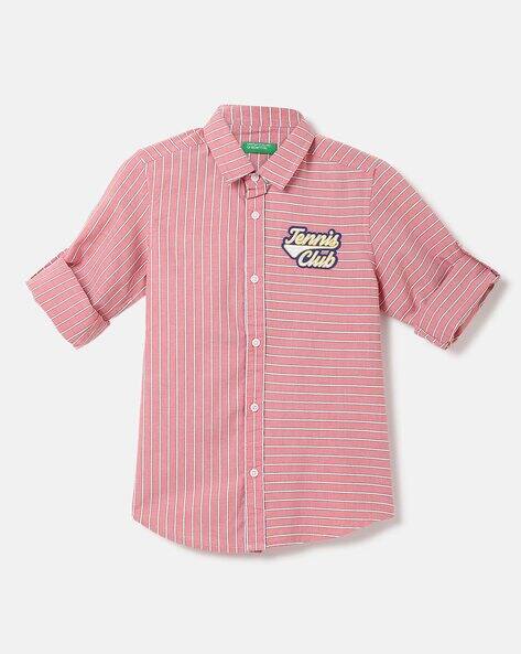 UNITED COLORS OF BENETTON Striped Spread Collar Shirt