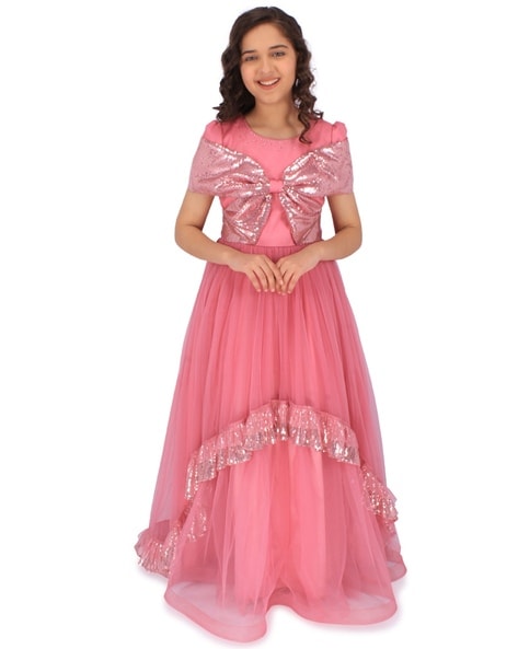 Buy Dusty Pink Dresses Frocks for Girls by Cutecumber Online Ajio