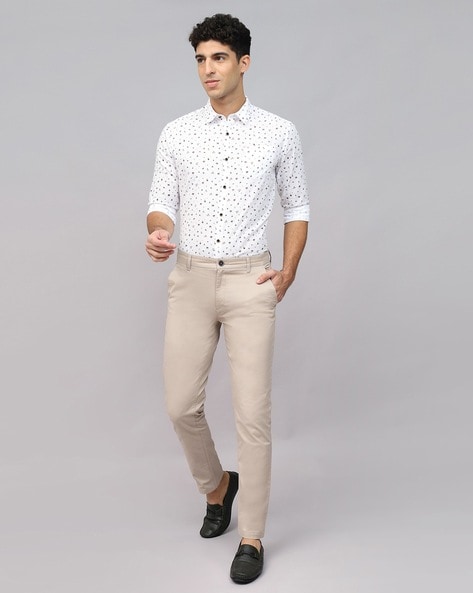 7082 White Shirt Beige Pants Images Stock Photos  Vectors  Shutterstock