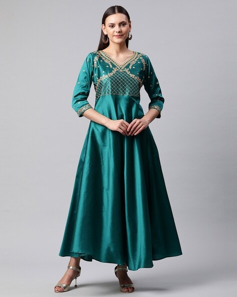 Buy 2025 teal dress