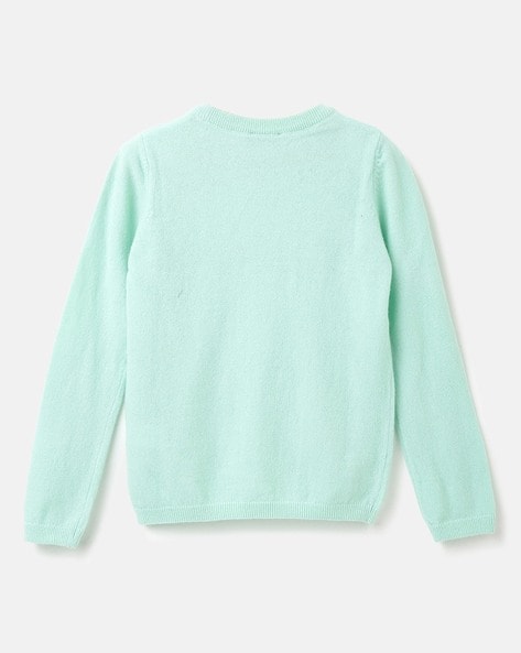 Mint green crew neck sweatshirt best sale