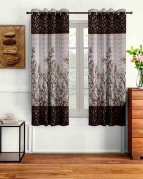 Set of 2 Printed Window Curtains