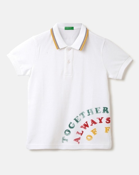 Buy White Tshirts for Boys by UNITED COLORS OF BENETTON Online