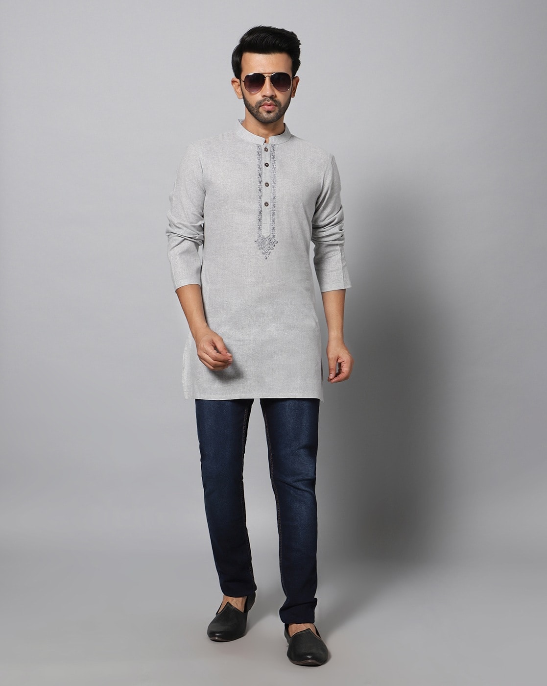 HOUSE OF DEYANN Embroidered Silk Nehru Jacket With Kurta Trouser Set For  Men  Deyann