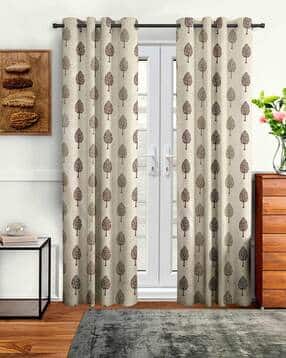 cortina eyelet curtain Set of 2 Printed Long Door Curtains-picture-53