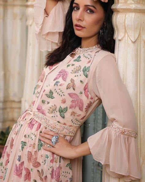Buy MAHEK FAB Embroidery Koti Lehenga Dress Bollywood Dress Fully Stitched  Indian Pakistani Dress Online at desertcartINDIA