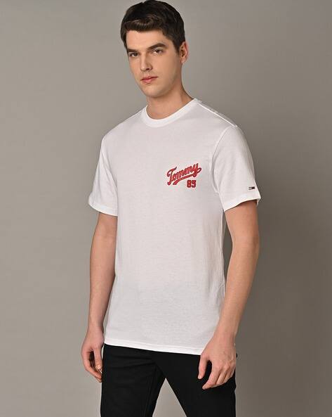 TOMMY HILFIGER Regular Fit Brand Print Crew-Neck T-Shirt