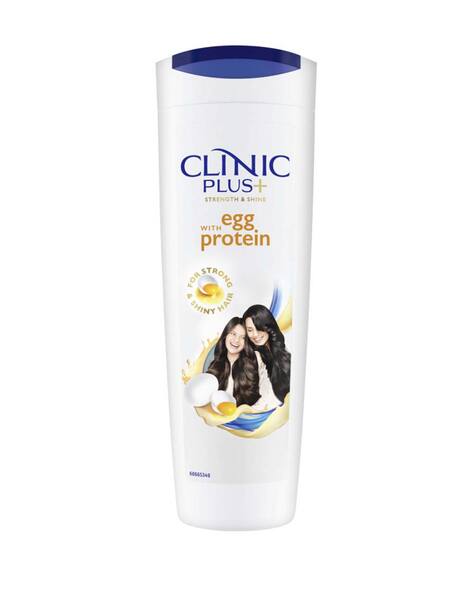 CLINIC PLUS Strength & Shine with Egg Protein Shampoo for Reduced Hair Breakage