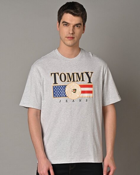 Tommy jeans discount grey t shirt