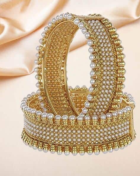 Youbella Set of 2 Stone-Studded Classic Bangles