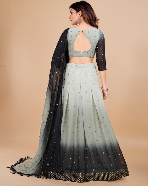 Grey Lehenga - Buy Grey Lehenga Choli Online in India