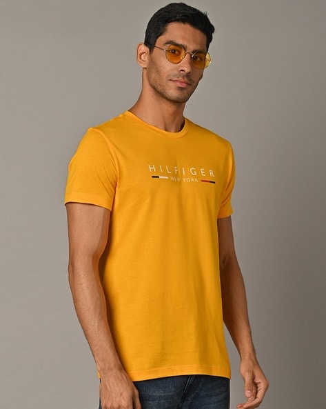 yellow tommy jeans shirt