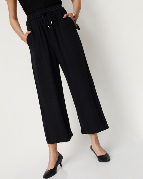 Buy Black Trousers & Pants for Women by max Online