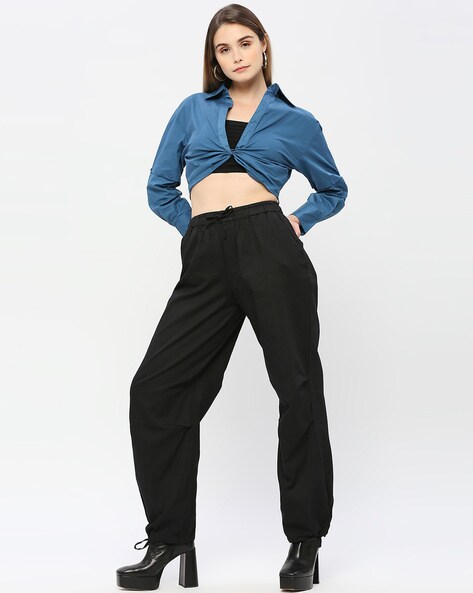 Buy Black Trousers & Pants for Women by REMANIKA Online