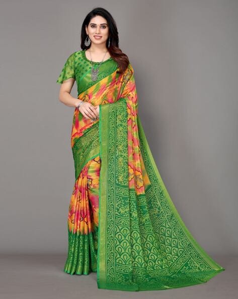 Buy Banarasi Chiffon Sarees Online at Best Price – IndianVillèz