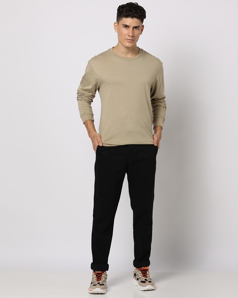 Buy Louis Philippe Black Slim Fit Checks Trousers for Mens Online  Tata  CLiQ