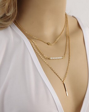 Buy Gold-Toned Necklaces & Pendants for Women by Shining Diva