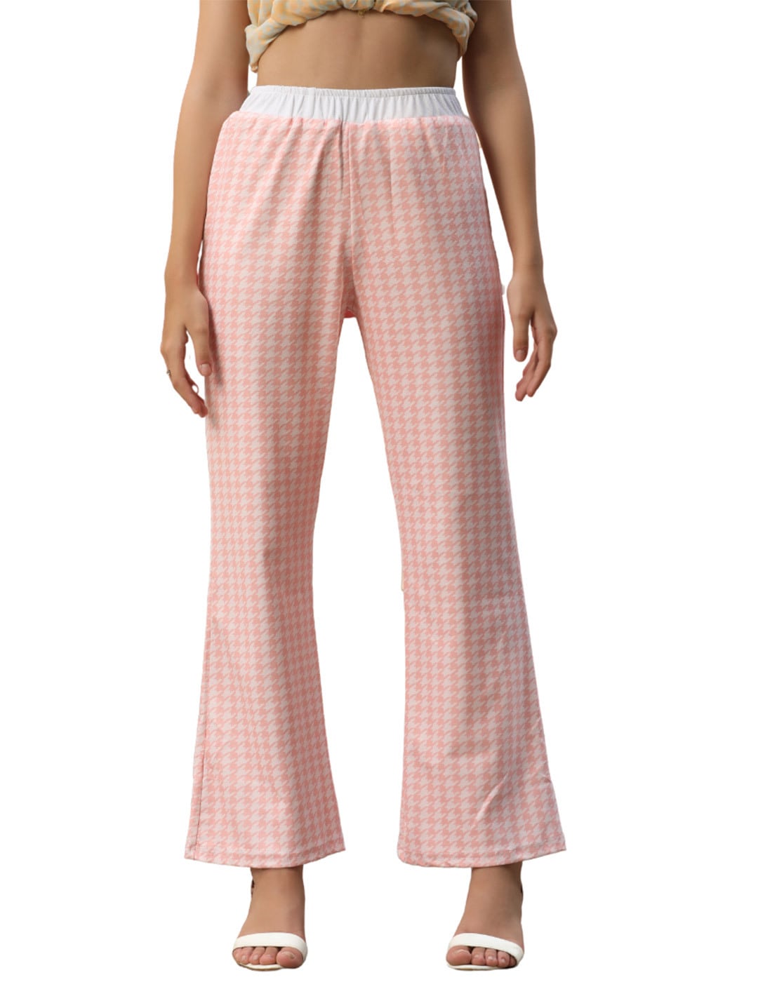 Missguided Tall Wide Leg Houndstooth Trousers  SportsDirectcom Ireland