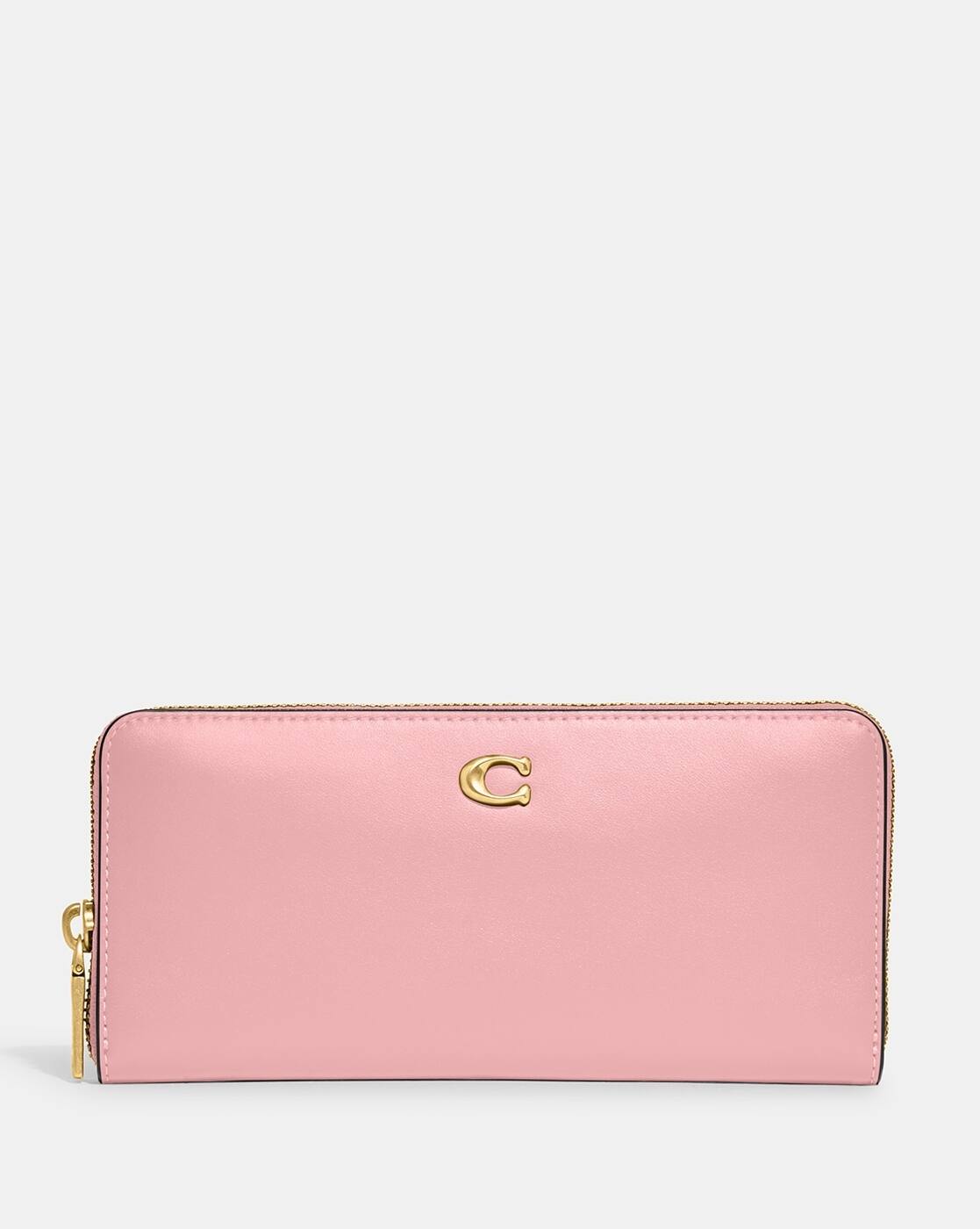 Buy Coach Slim Accordion Medium Zip Wallet | Pink Color Women