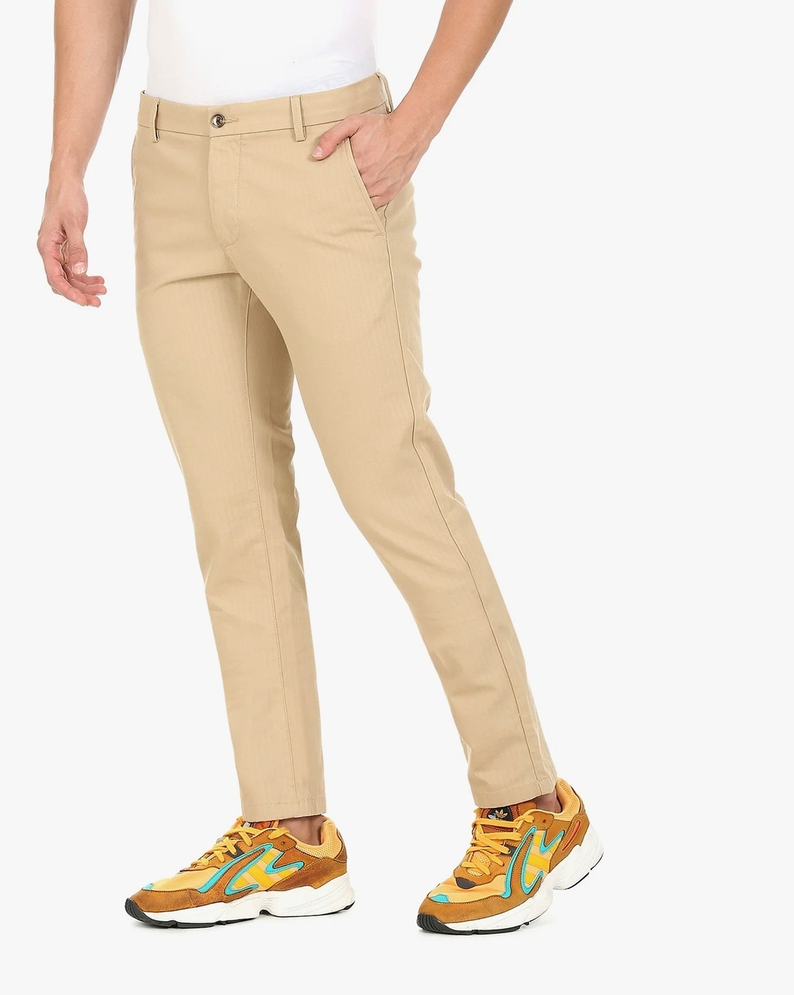Buy Arrow Men Dark Grey Jackson Super Slim Fit Smart Flex Formal Trousers   NNNOWcom