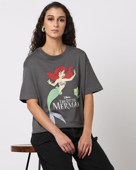 Buy Charcoal Tshirts for Women by DNMX Online Ajio