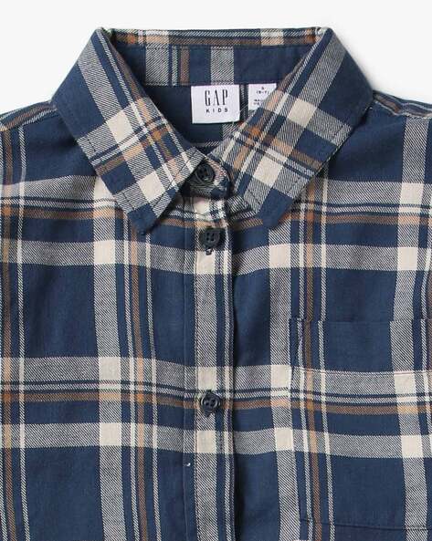 Plaid Long Sleeve Flannel Shirt