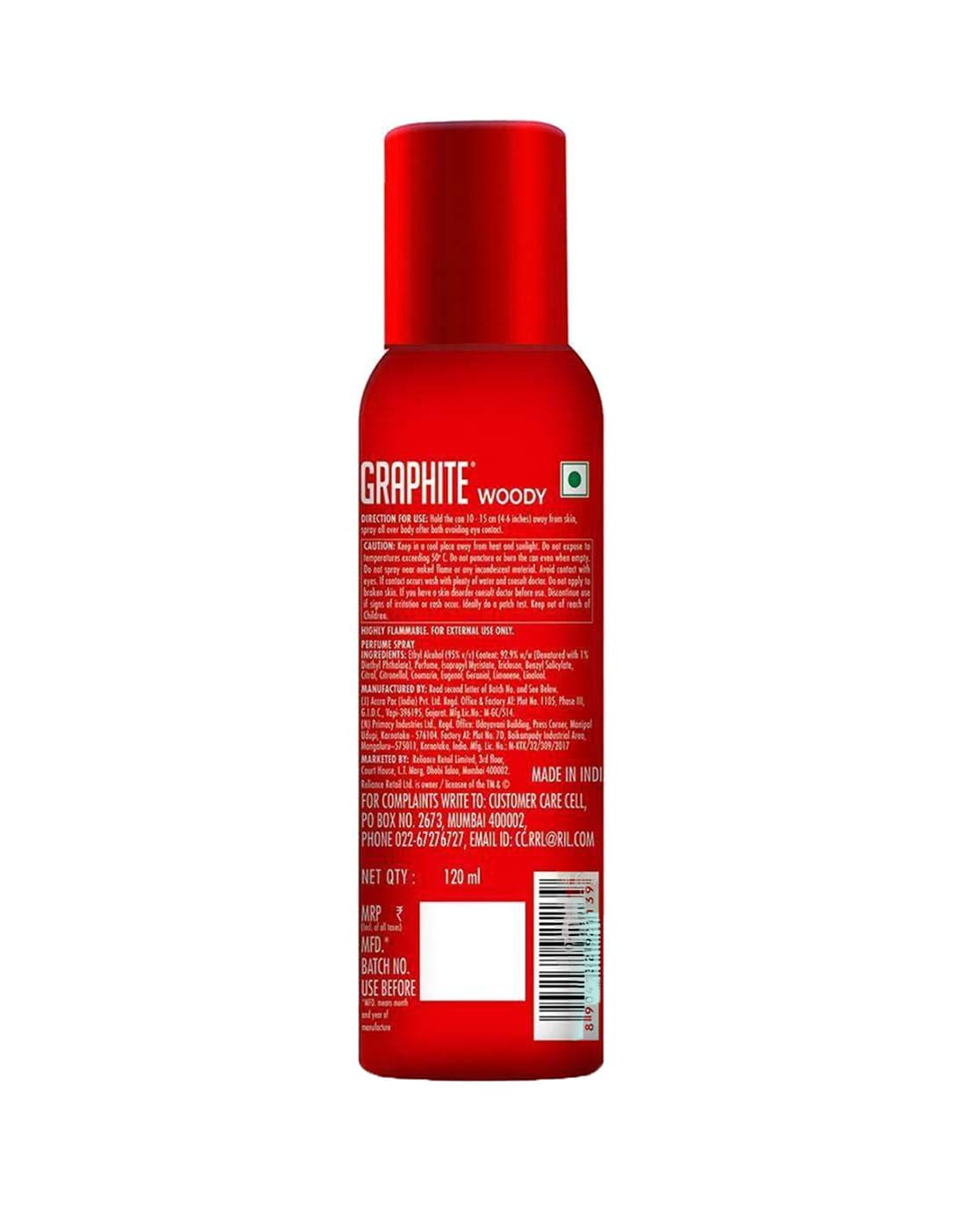 Graphite discount body spray