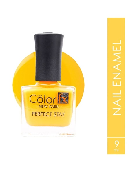 Buy CHAMBOR Yellow Gel Effect Nail Lacquer - #405 - 10 ml | Shoppers Stop