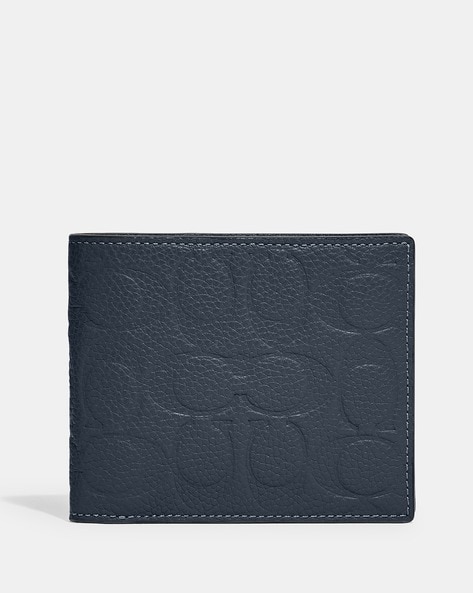 Buy Coach Compact ID Wallet with Removable Card Holder | Midnight Blue  Color Men | AJIO LUXE