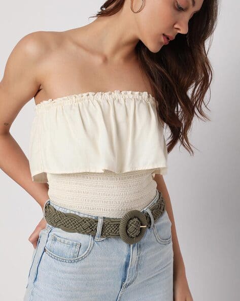 Buy Green Belts for Women by Vero Moda Online | Ajio.com