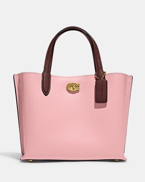 New Michael Kors voyager Medium crossgrain leather tote soft pink gold  tablet 191935076991