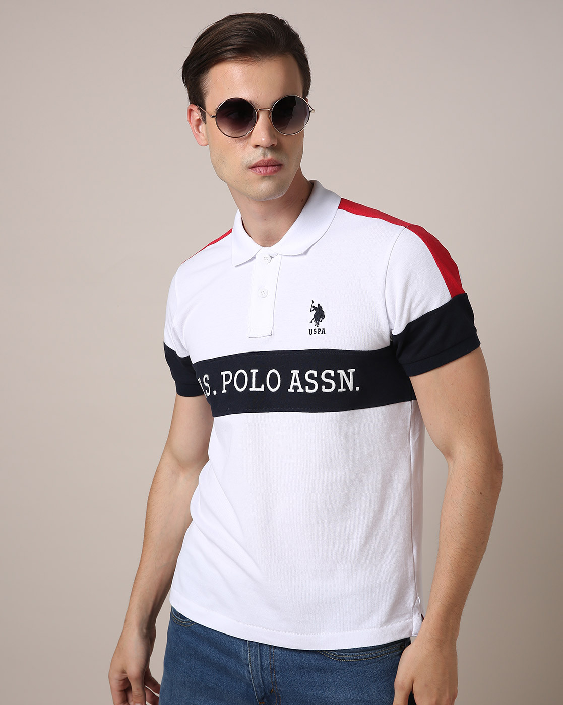 Buy White Tshirts for Men by U.S. Polo Assn. Online |